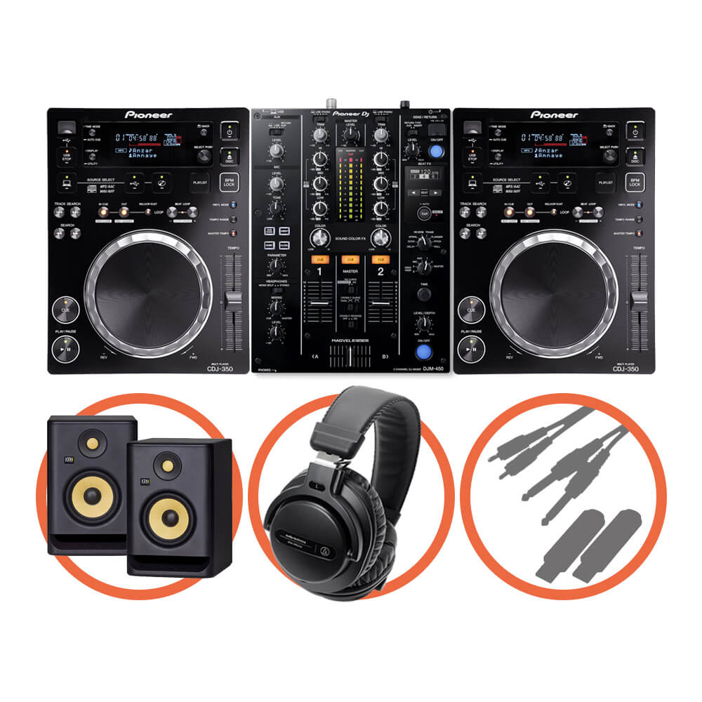 Pioneer DJ <br>CDJ-350 Beat FX Plus set