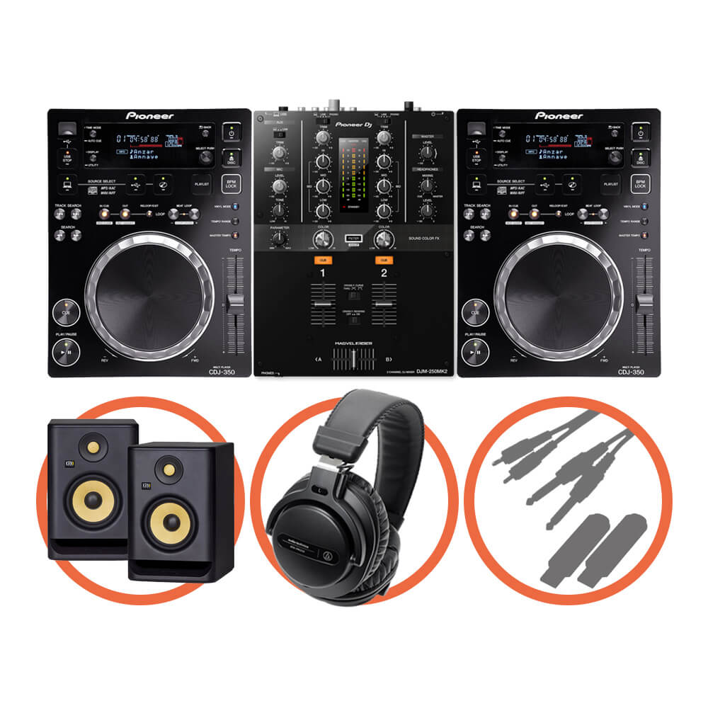 Pioneer DJ <br>CDJ-350 Scratch Plus set