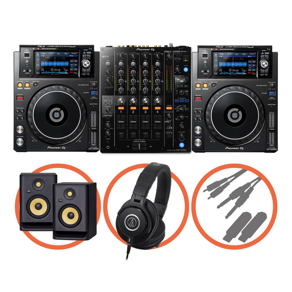 Pioneer DJ <br>XDJ-1000MK2 Club House Plus set