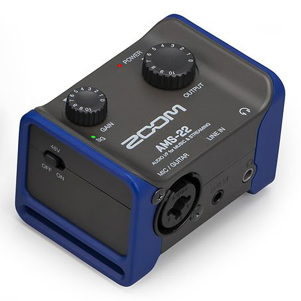 ZOOM <br>AMS-22 AUDIO I/F for MUSIC & STREAMING