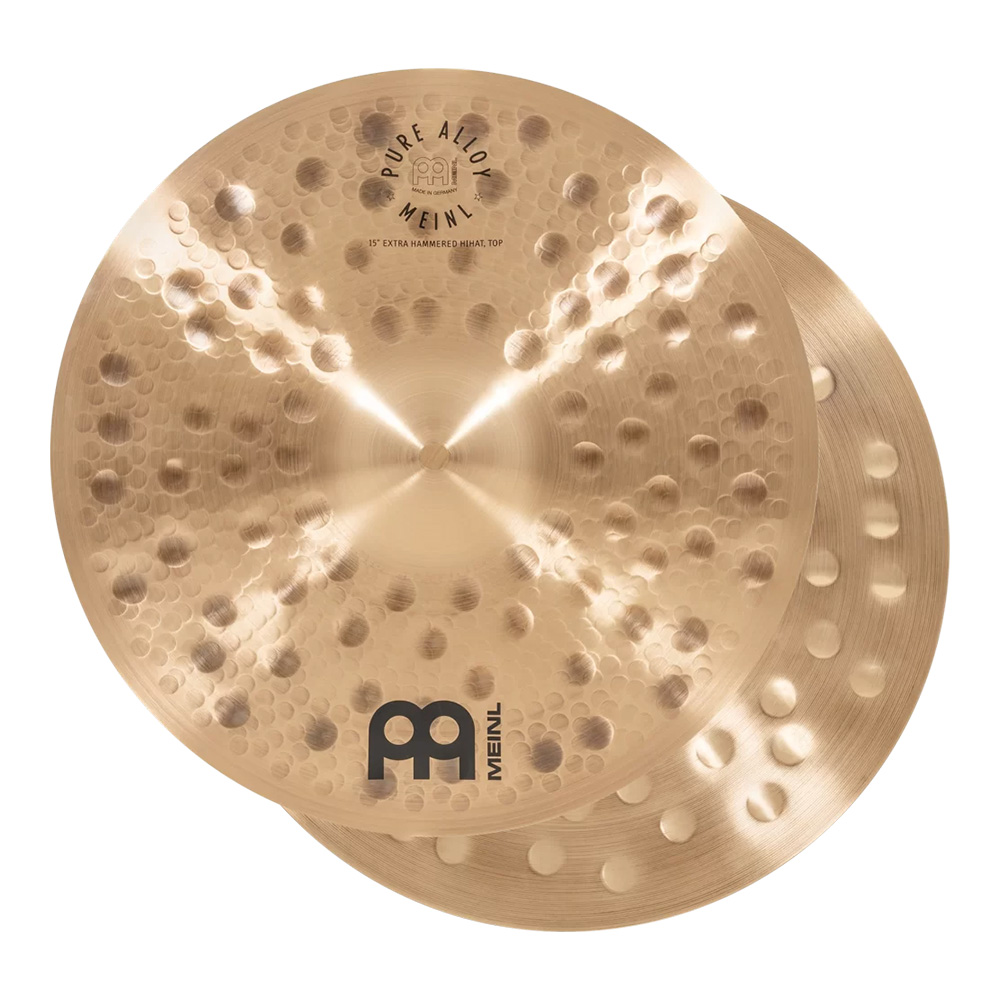 MEINL <br>15" Pure Alloy Extra Hammered Hihats [PA15EHH]