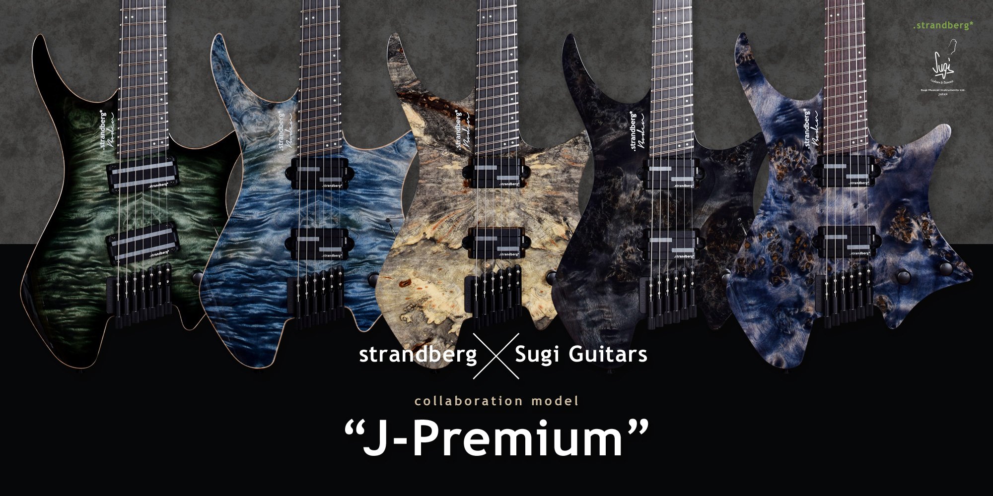 strandberg × Sugi Guitars collaboration model "J-Premium"