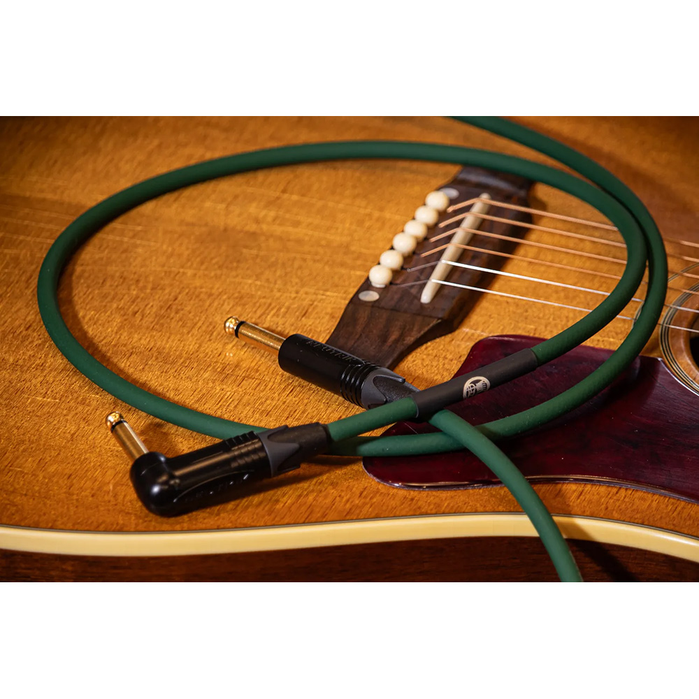 KAMINARI GUITARS�~Hata Motohiro <br>K-ACDG-5SS [Acoustic Cable 5m S/S Dark Green]