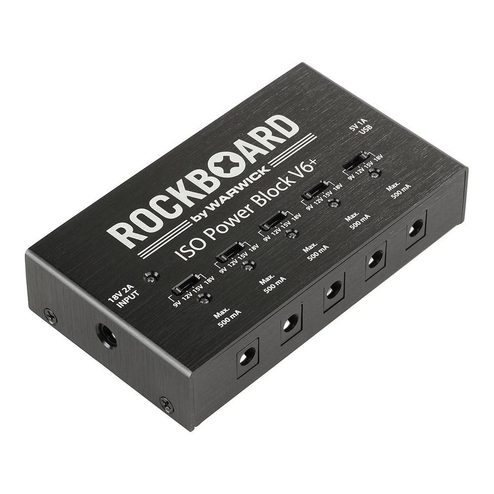 RockBoard by Warwick <br>ISO Power Block V6+ - Isolated Multi Power Supply [RBO POW BLO ISO 6+]
