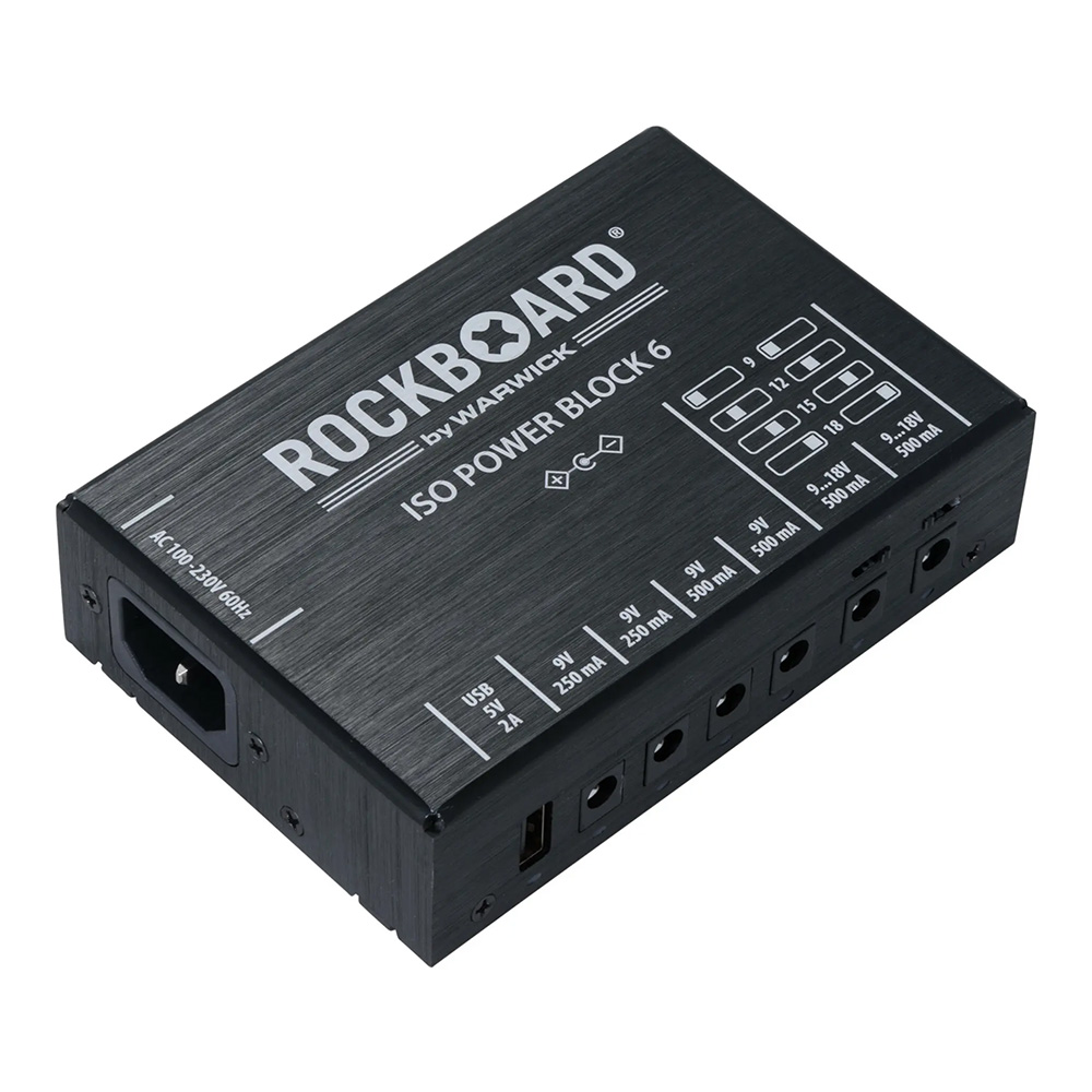 RockBoard by Warwick <br>ISO Power Block V6 IEC - Isolated Multi Power Supply [RBO POW ISO 6 IEC]