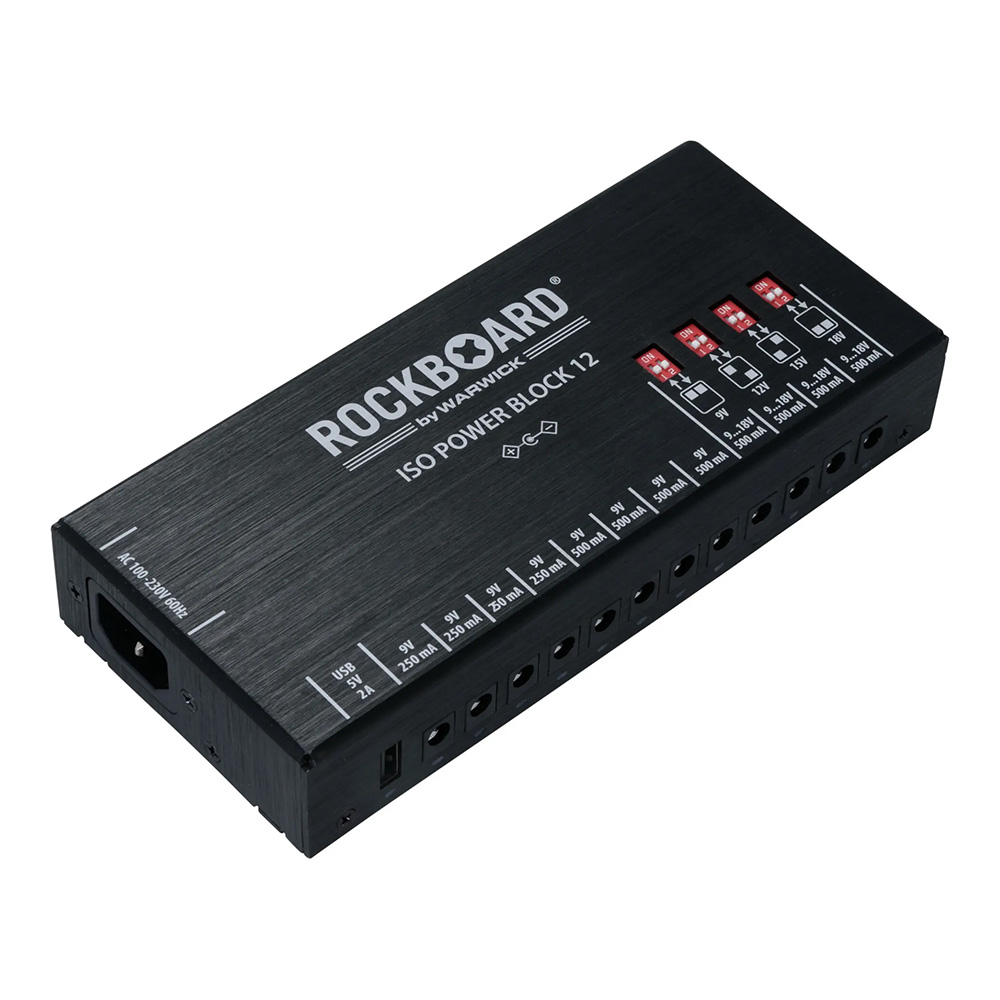 RockBoard by Warwick <br>ISO Power Block V12 IEC - Isolated Multi Power Supply [RBO POW ISO 12 IEC]