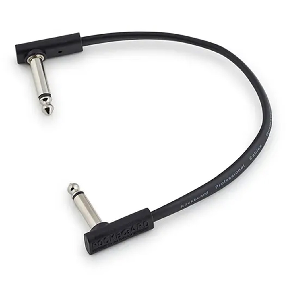 RockBoard by Warwick <br>Flat Patch Cable - 20 cm / 7 7/8" [RBO CAB PC F 20 BLK]