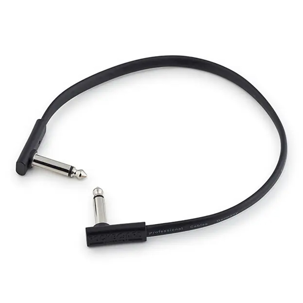 RockBoard by Warwick <br>Flat Patch Cable - 30 cm / 11 13/16" [RBO CAB PC F 30 BLK]