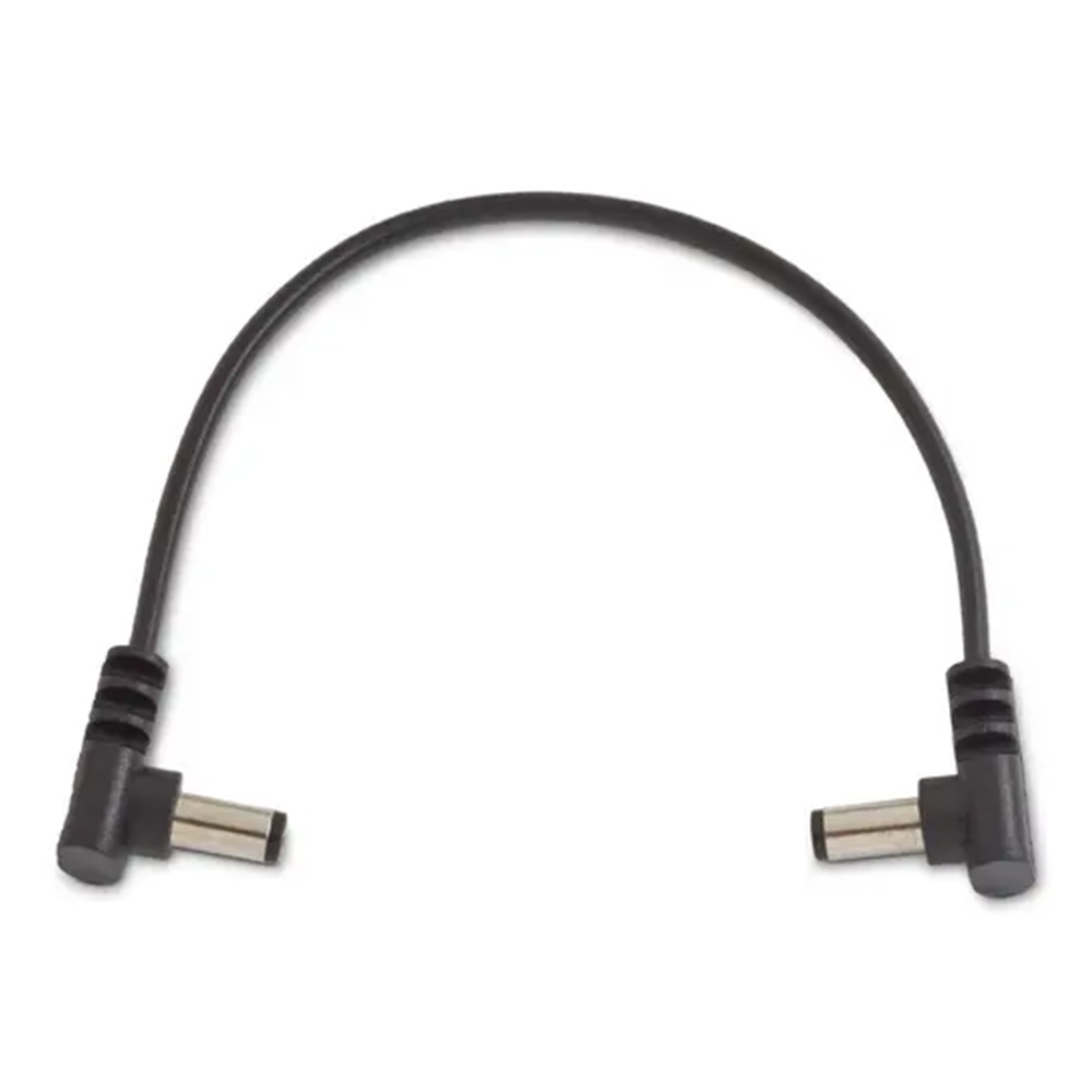 RockBoard by Warwick <br>Flat Power Cable, Angled / Angled - 15 cm / 5 29/32" [RBO CAB POWER 15 AA]