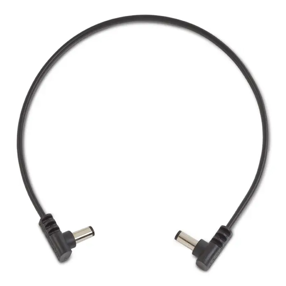 RockBoard by Warwick <br>Flat Power Cable, Angled / Angled - 30 cm / 11 13/16 [RBO CAB POWER 30 AA]