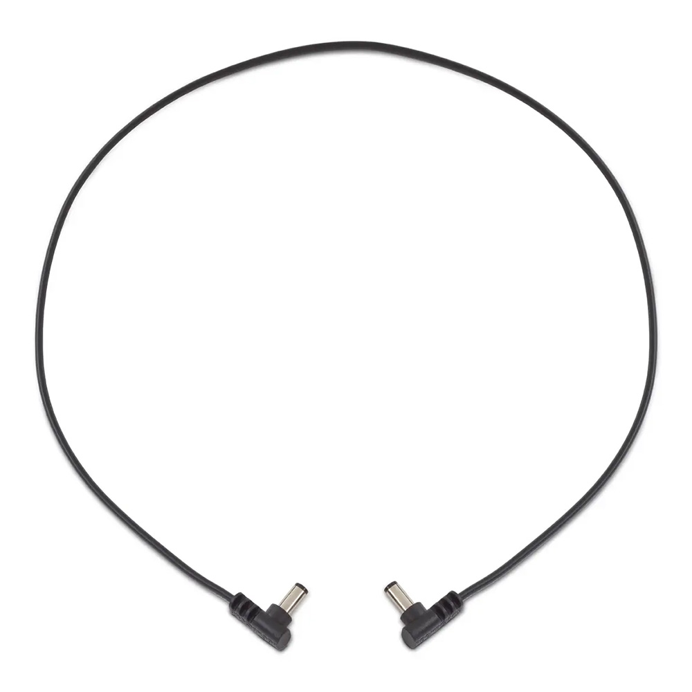 RockBoard by Warwick <br>Flat Power Cable, Angled / Angled - 60 cm / 23 5/8" [RBO CAB POWER 60 AA]