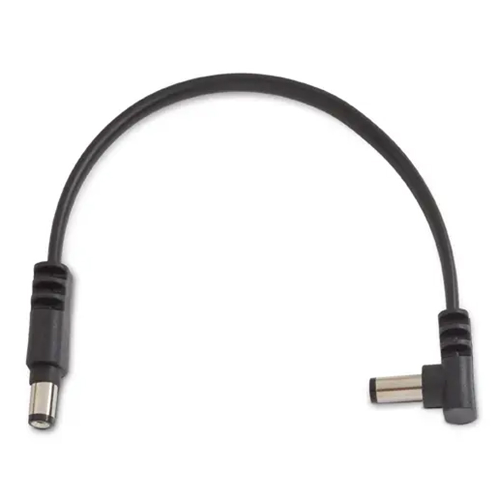 RockBoard by Warwick <br>Flat Power Cable, Angled / Straight - 15 cm / 5 29/32" [RBO CAB POWER 15 AS]