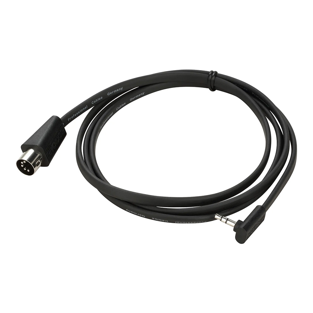 RockBoard by Warwick <br>Flat TRS to MIDI Cable, TRS-MIDI Type A - 150 cm / 59 1/16" [RBO CAB F TMA 150 BK]