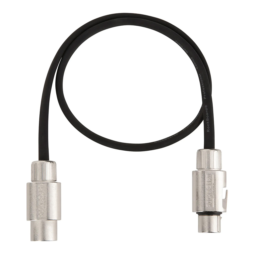 RockBoard by Warwick <br>Flat XLR Cable - 60 cm / 23 5/8" [RBO CAB F XLR 60 BK]