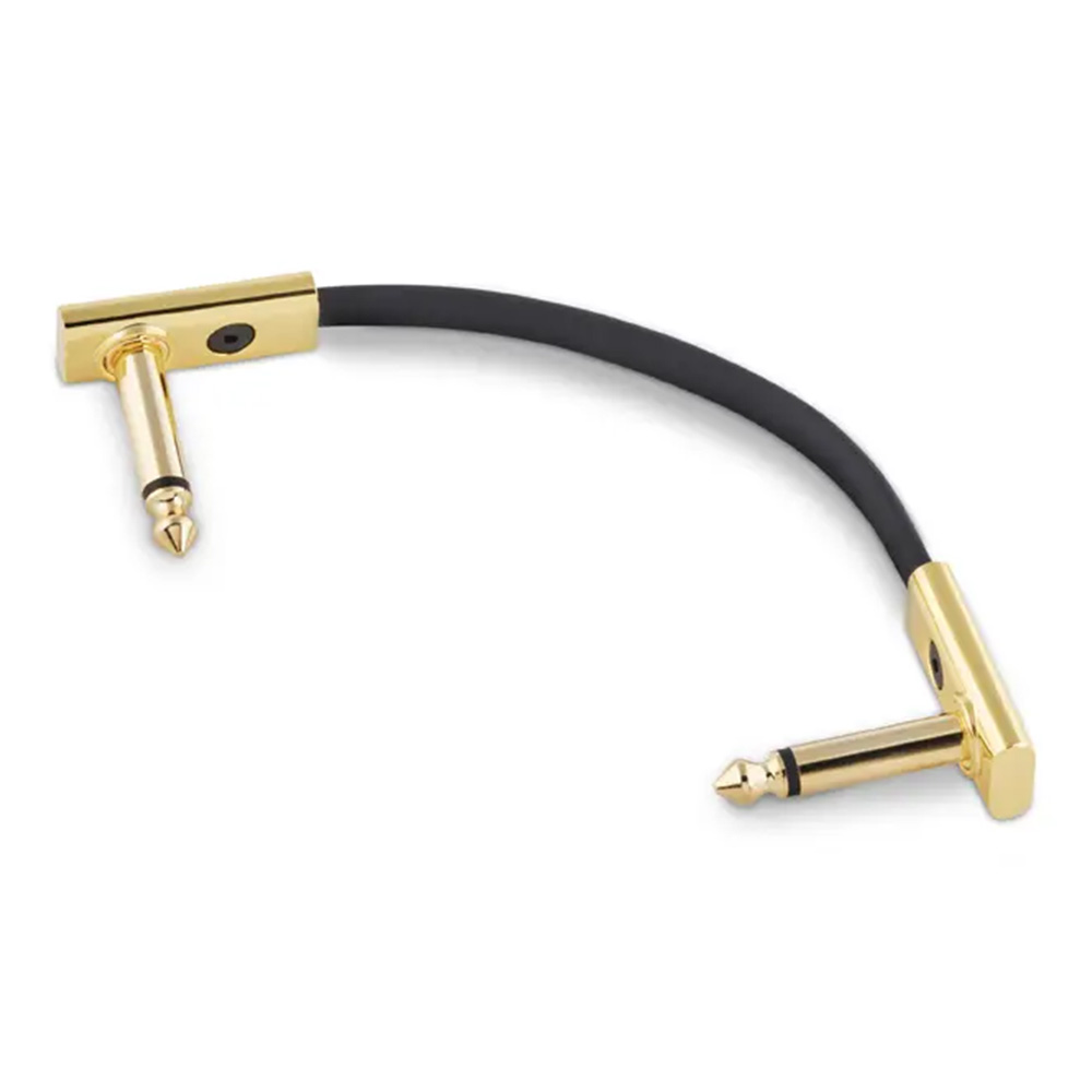 RockBoard by Warwick <br>Gold Series Flat Patch Cable - 10 cm / 3 15/16" [RBO CAB PC F 10 GD]