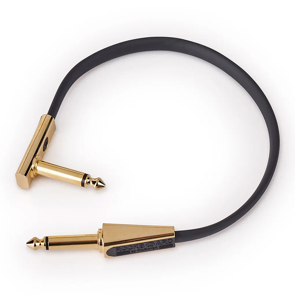 RockBoard by Warwick <br>Gold Series Flat Patch Looper/Switcher Connector Cable - 20 cm / 7 7/8" [RBO CAB PC F 20 GSA]