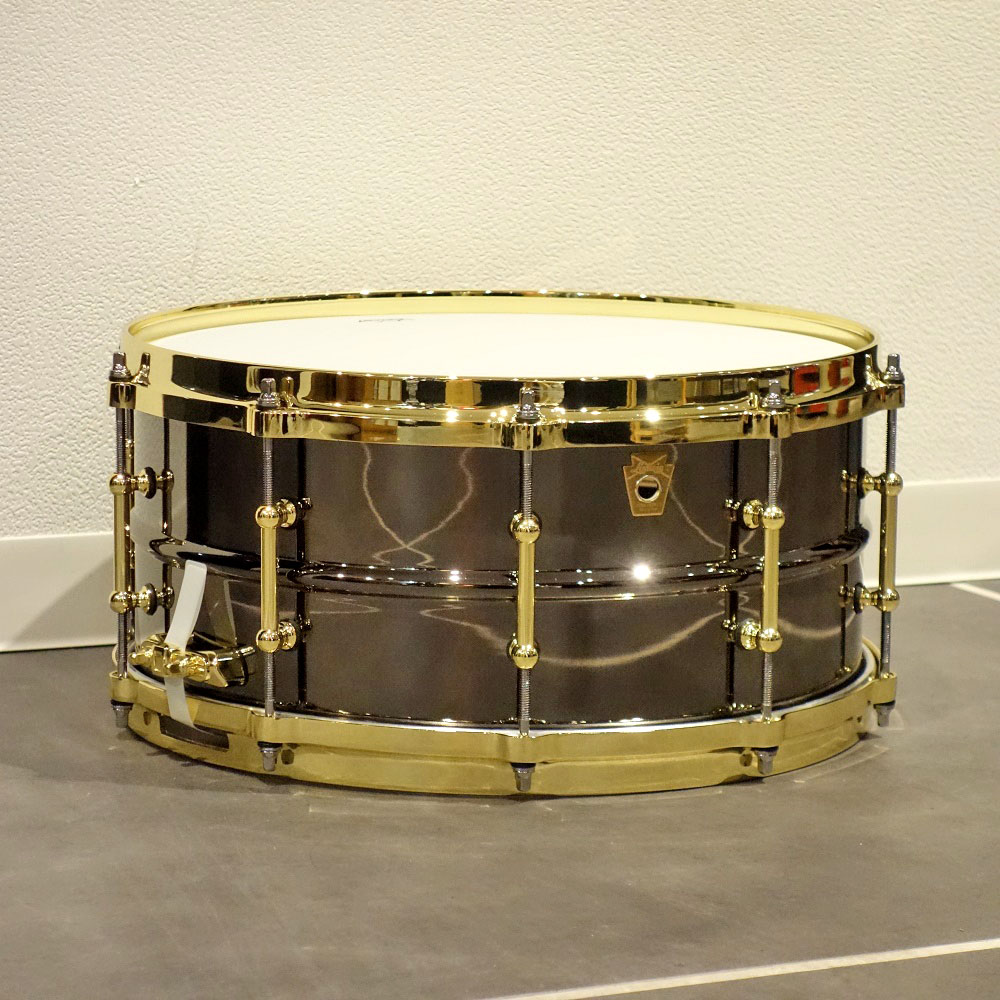 Ludwig <br>LB417BT Brass on Brass Black Beauty Snare 14"�~6.5