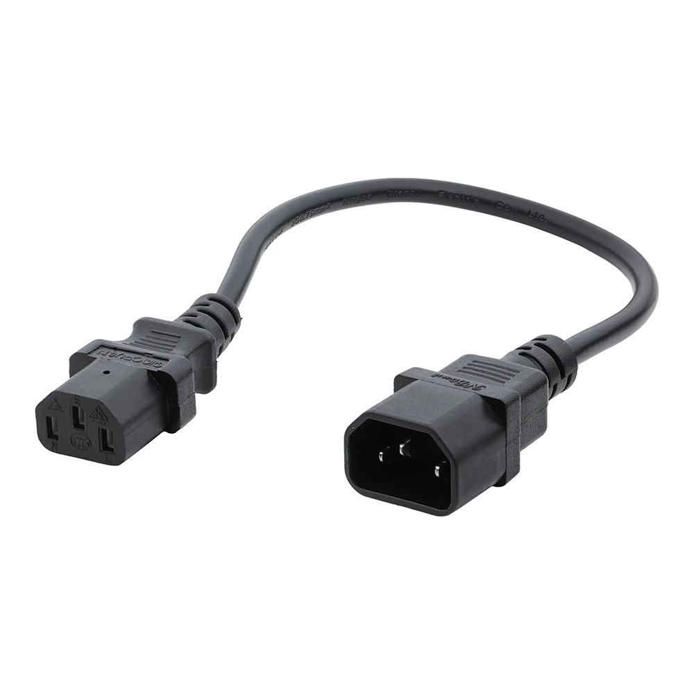 RockBoard by Warwick <br>Power Ace IEC Connector Cable, IEC Male to Female, 35 cm / 9,84" [RBO POWER ACE IEC]