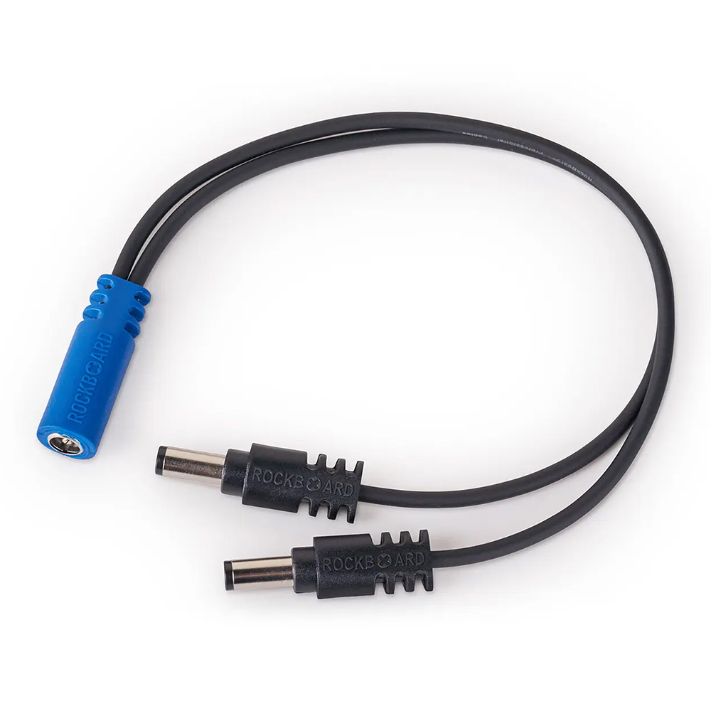 RockBoard by Warwick <br>Power Ace Voltage Doubler Y Cable, 2 x 2.1 x 5.5 mm barrel plug (series) to 2.1 x 5.5 mm barrel socket [RBO POWER ACE Y VD]