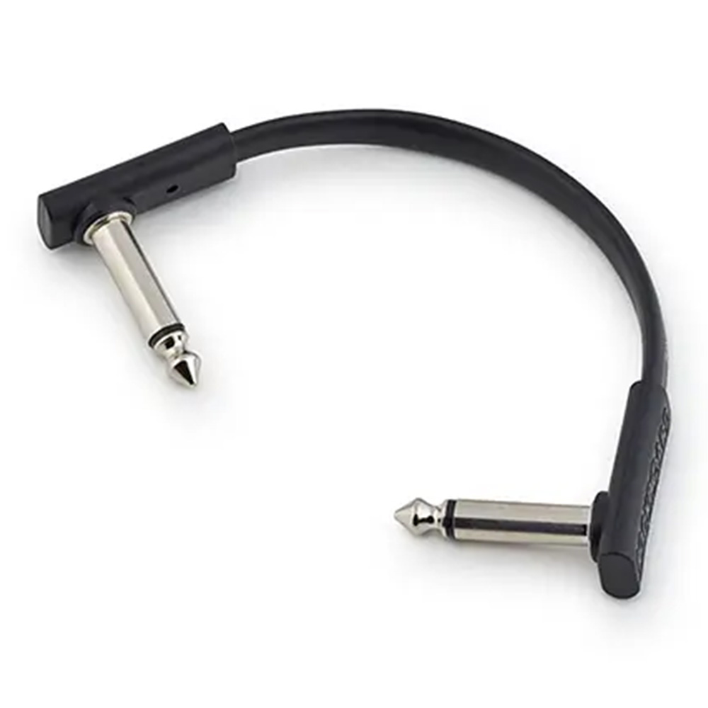 RockBoard by Warwick <br>Standard Flat Patch Cables 10cm [RBO CAB PC F 10 BLK]
