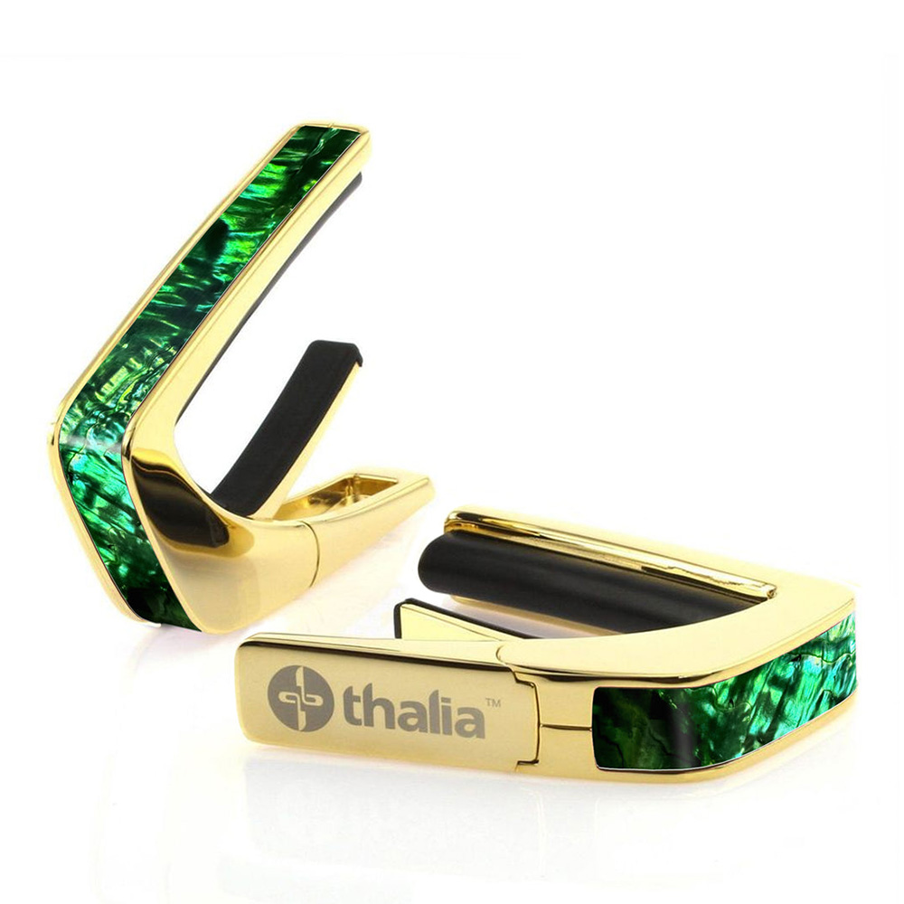 Thalia Capo <br>Exotic Shell / Emerald Green Abalone / 24K Gold