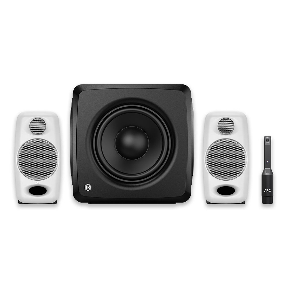 IK Multimedia <br>iLoud Micro Monitor + iLoud Sub 2.1 Bundle - White