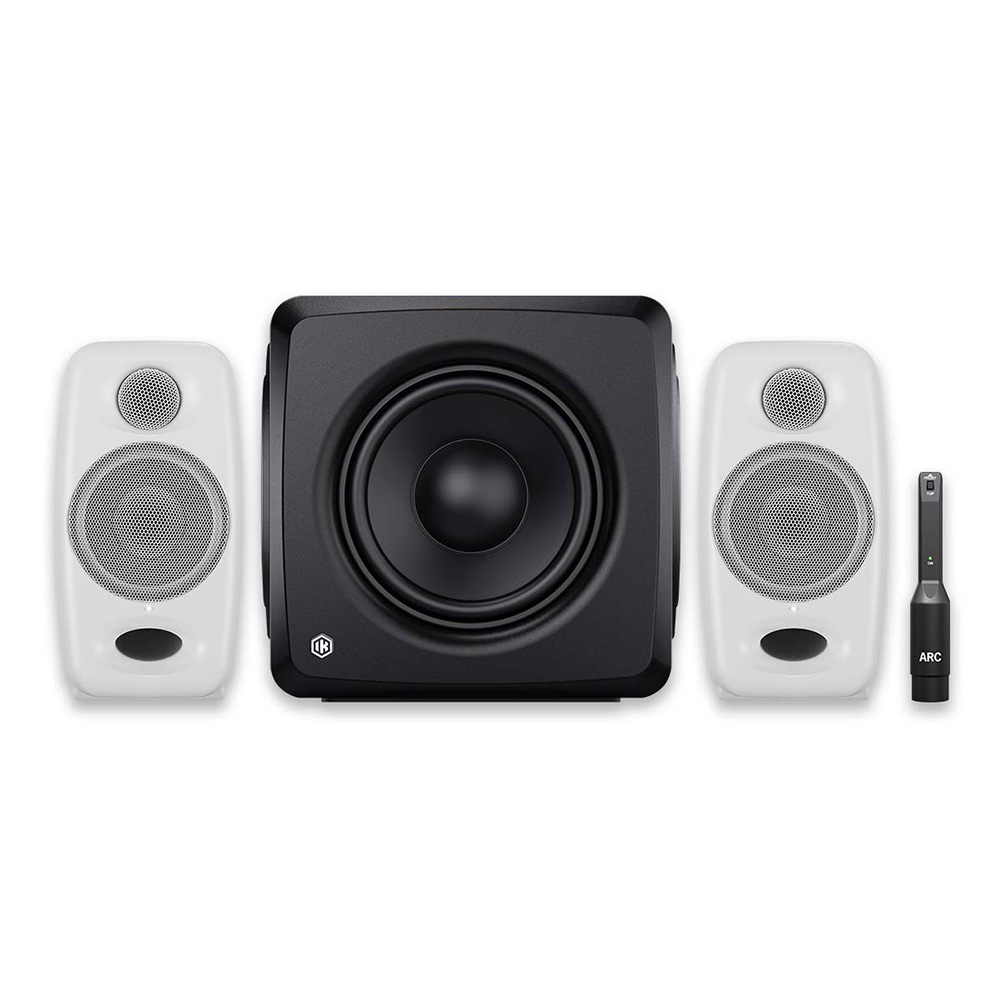 IK Multimedia <br>iLoud Micro Monitor Pro + iLoud Sub 2.1 Bundle - White