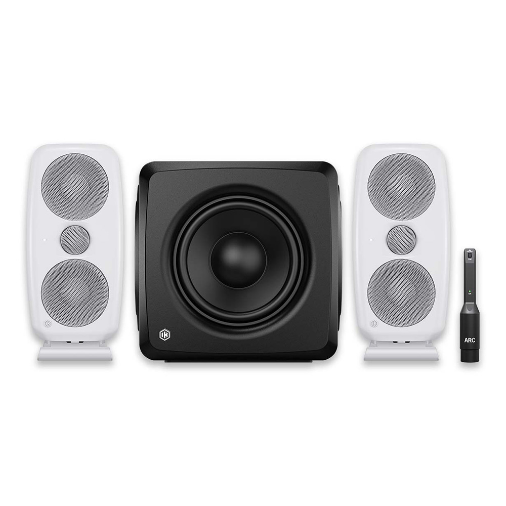 IK Multimedia <br>iLoud MTM MKII + iLoud Sub 2.1 Bundle - White