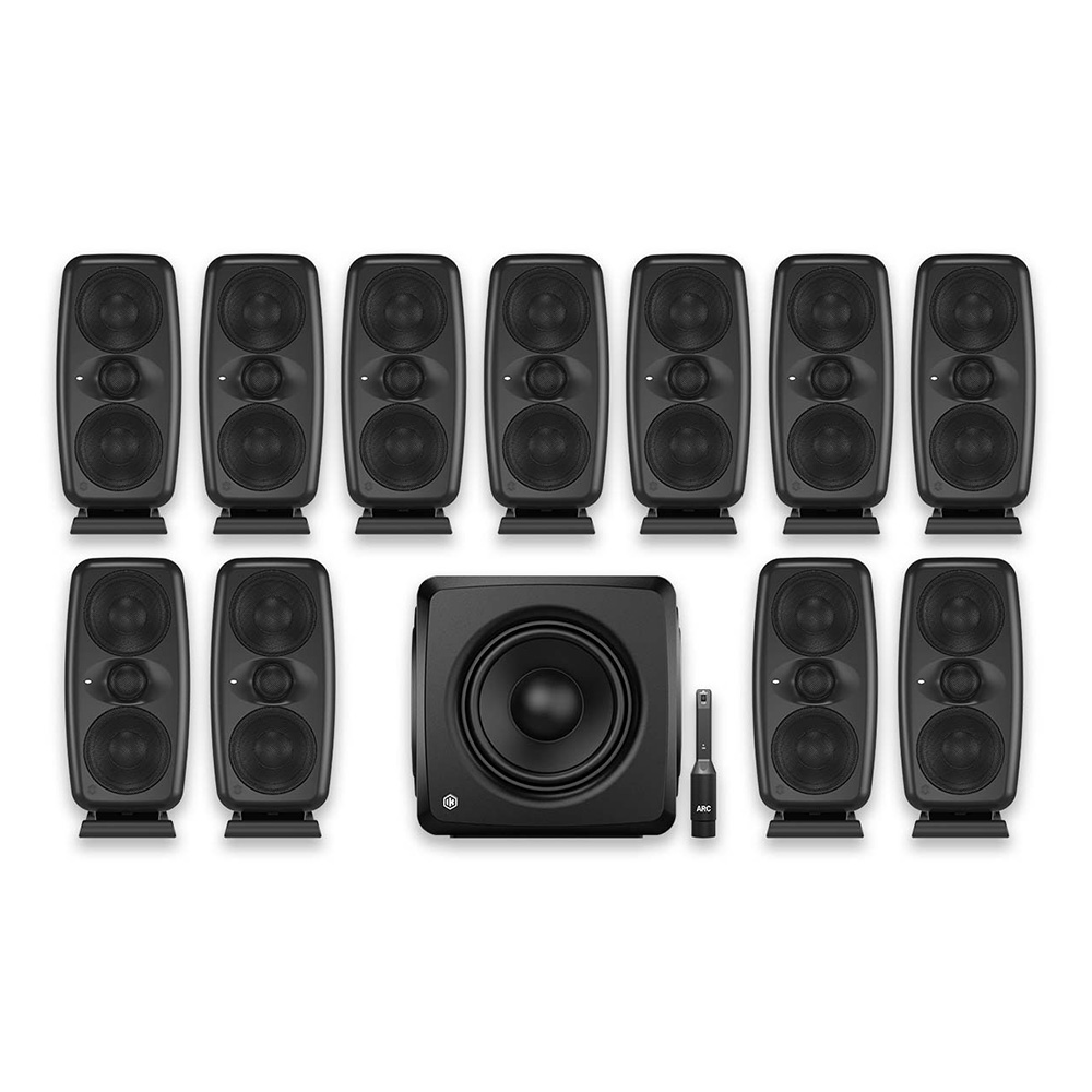 IK Multimedia <br>iLoud MTM MKII + iLoud Sub 7.1.4 Bundle - Black