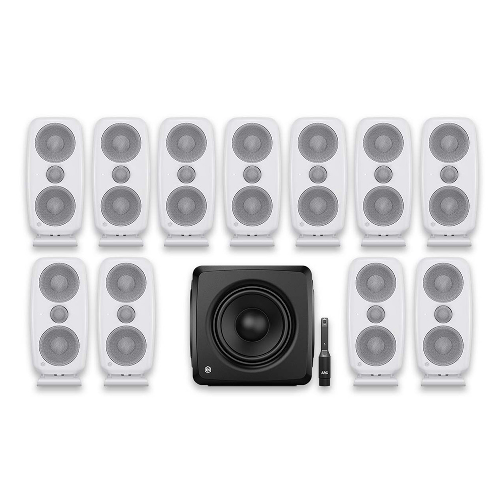 IK Multimedia <br>iLoud MTM MKII + iLoud Sub 7.1.4 Bundle - White