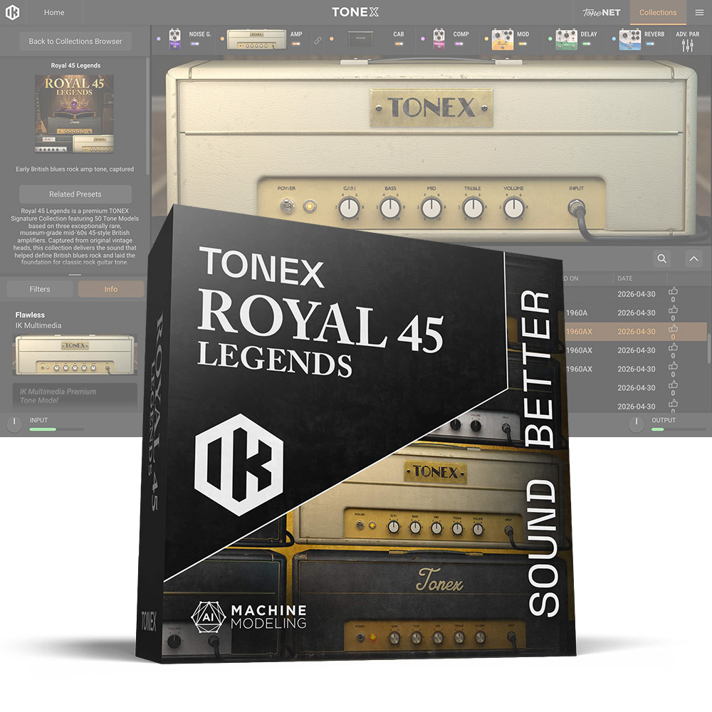 IK Multimedia <br>TONEX Royal 45 Legends