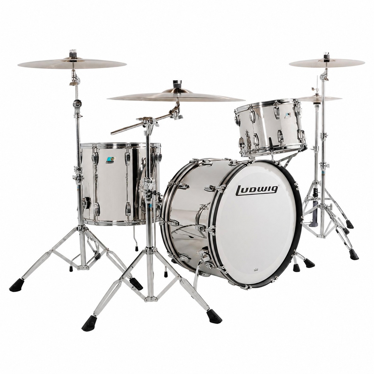 Ludwig <br>Limited Edition Stainless Steel Drum Shell Pack "ZEP Compact"