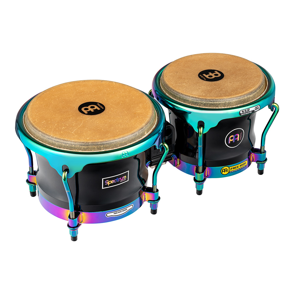 MEINL <br>7" & 8 1/2" Spectrum Series Bongos, Phantom Black [S400PBK]