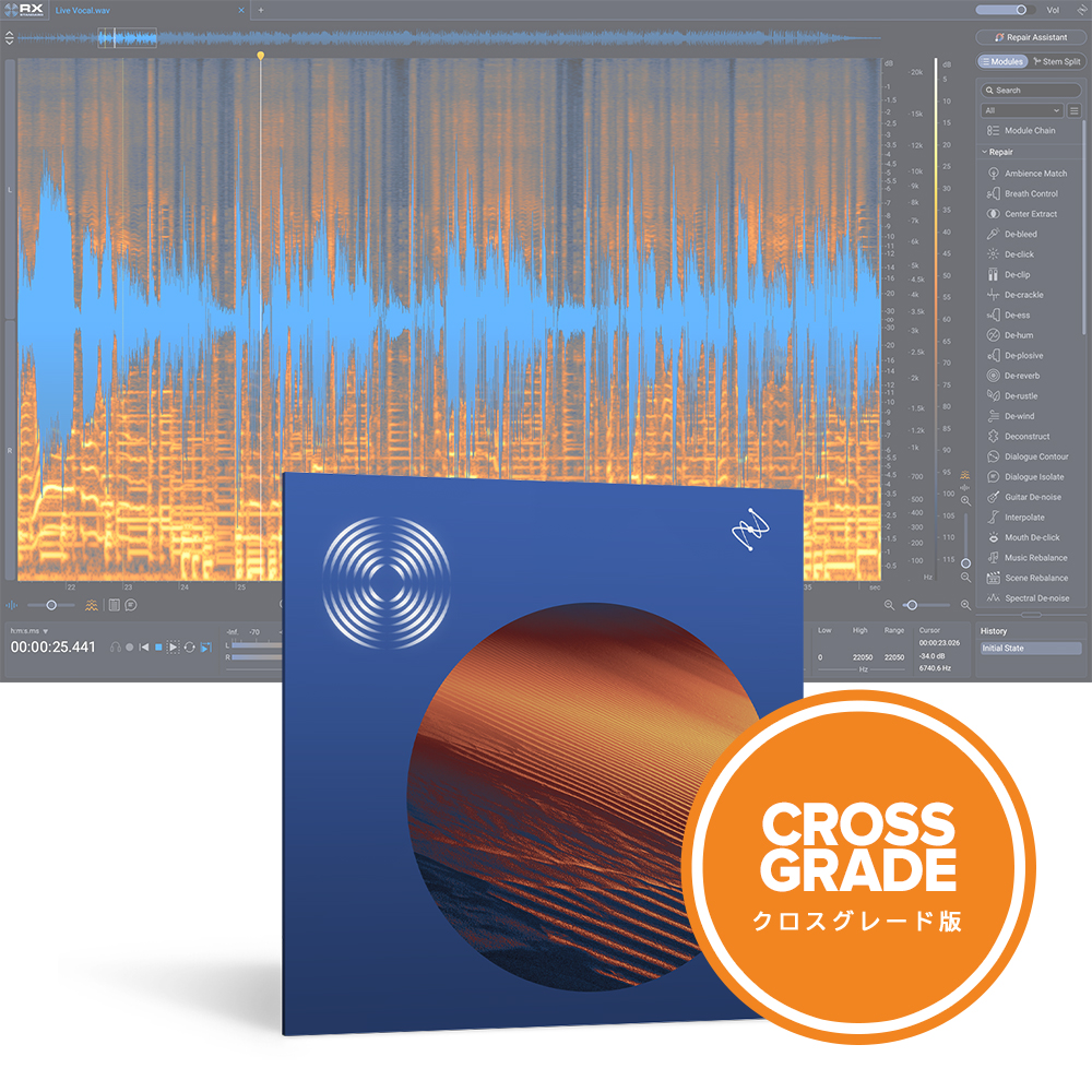 iZotope <br>RX 12 Standard: Crossgrade from any paid iZotope product