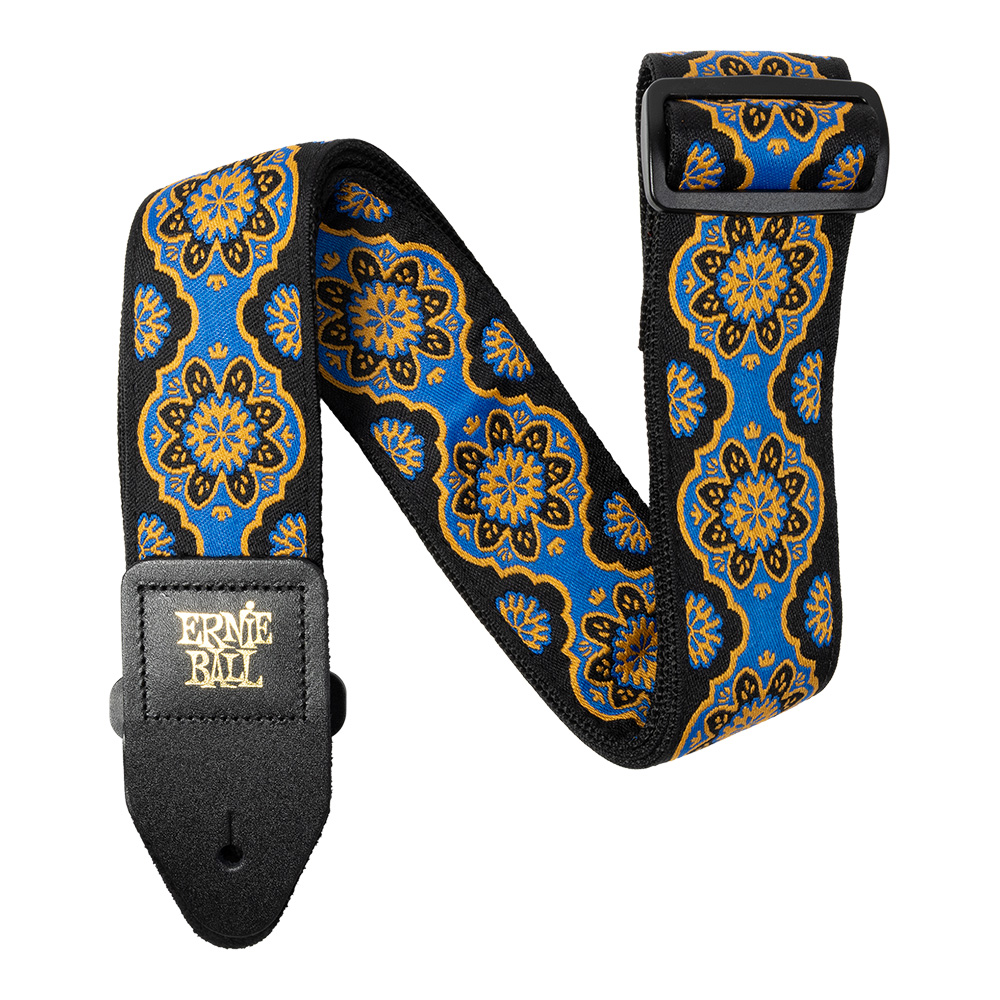 ERNIE BALL <br>#5634 Classic Jacquard Guitar Strap/Bass Strap - Kaleidoscope Blue