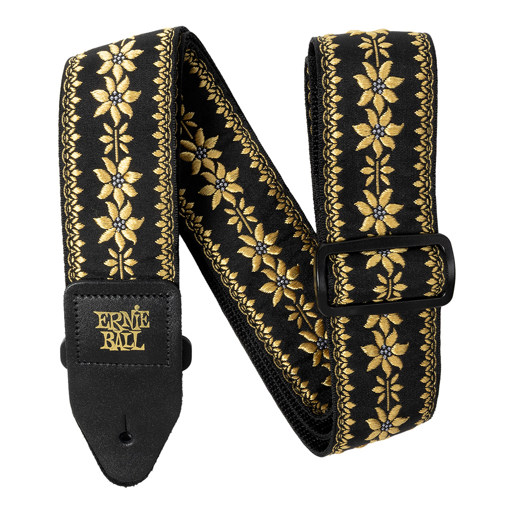ERNIE BALL <br>#5635 Classic Jacquard Guitar Strap/Bass Strap - Flower Crown
