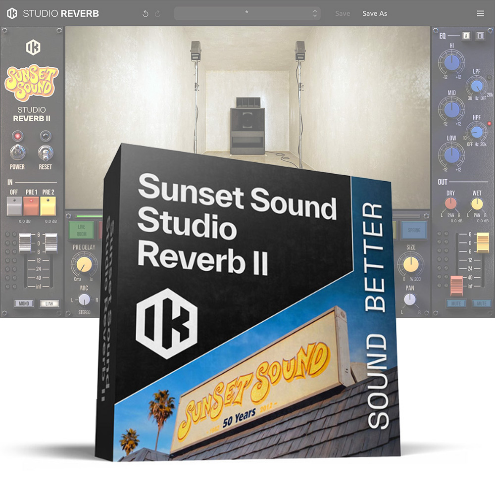 IK Multimedia <br>Sunset Sound Studio Reverb II
