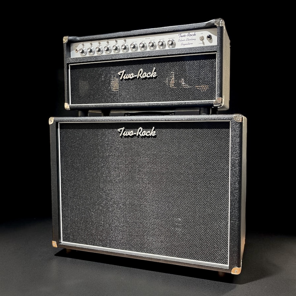 TWO ROCK <br>Silver Sterling Signature Head Black+2x12 Cabinet Horizontal Black