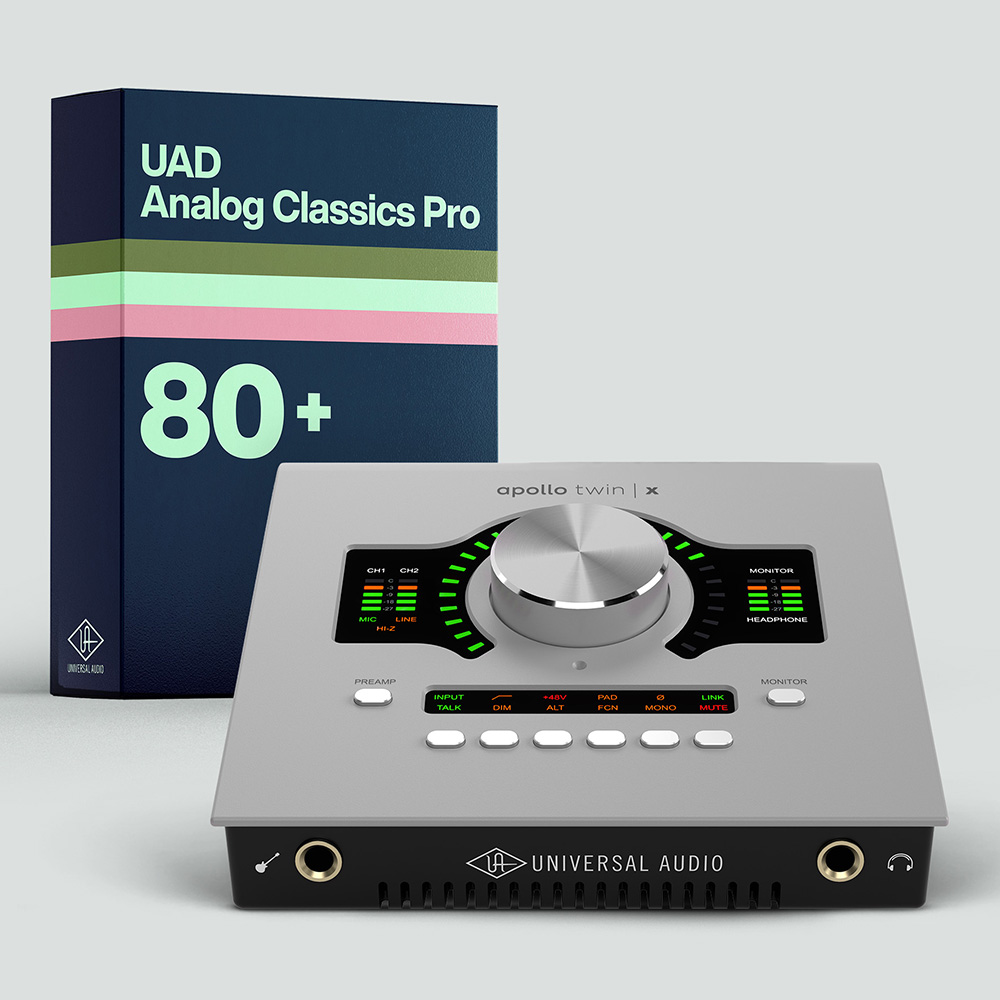 UNIVERSAL AUDIO <br>Apollo Twin X QUAD | Gen 2 with UAD Analog Classics Pro