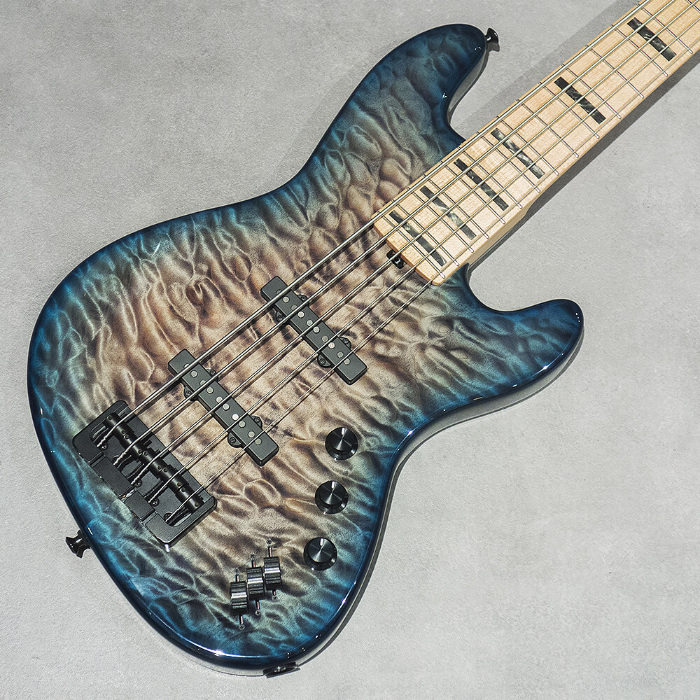 L.E.H. Guitars <br>The Jetstream 5 Trans Whale Blue Burst #161
