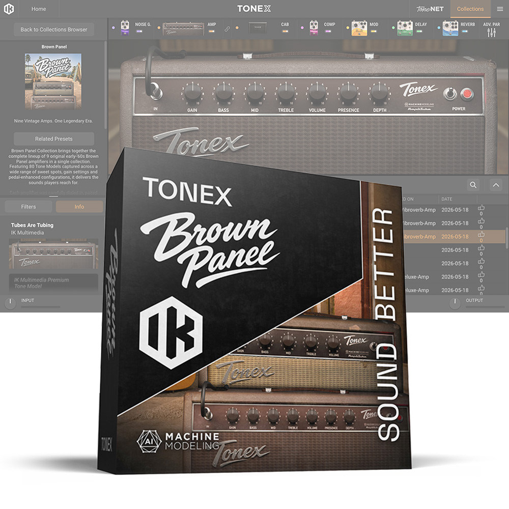 IK Multimedia <br>TONEX Brown Panel