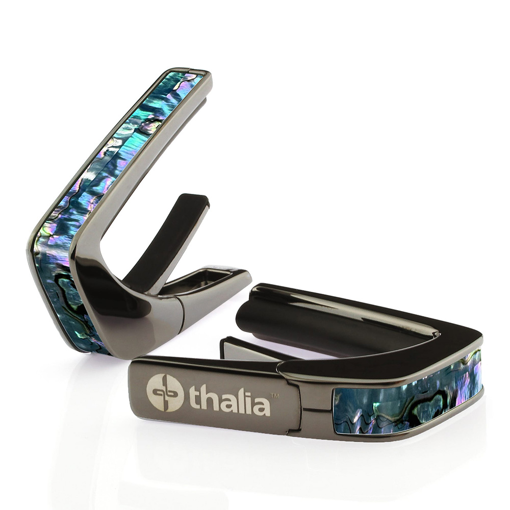 Thalia Capo <br>Exotic Shell / Maya Blue Mexican Abalone / Black Chrome