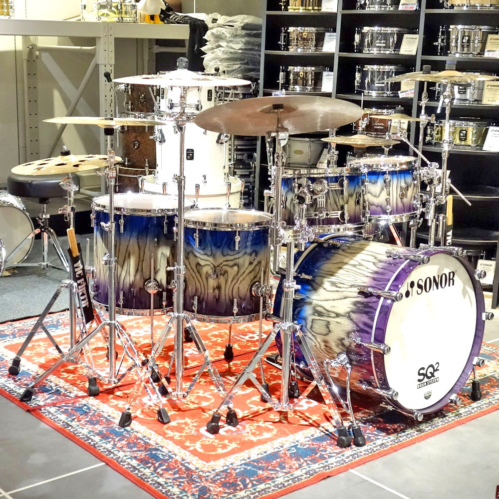 SONOR <br>SQ2 Series Drum Set AURORA SNOW TIGER +SQ2-1407AST Snare Set