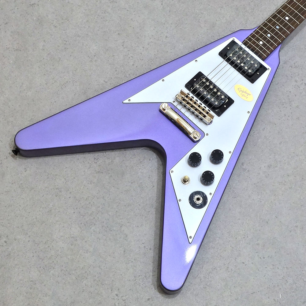 Epiphone <br>Kirk Hammett 1979 Flying V Purple Metallic