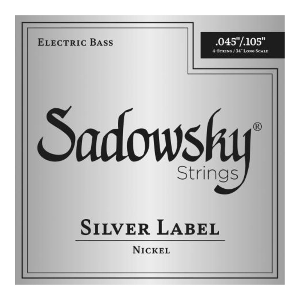 Sadowsky <br>SBCN 45 Nickel / Long Scale (34") 4-String, .045-.105