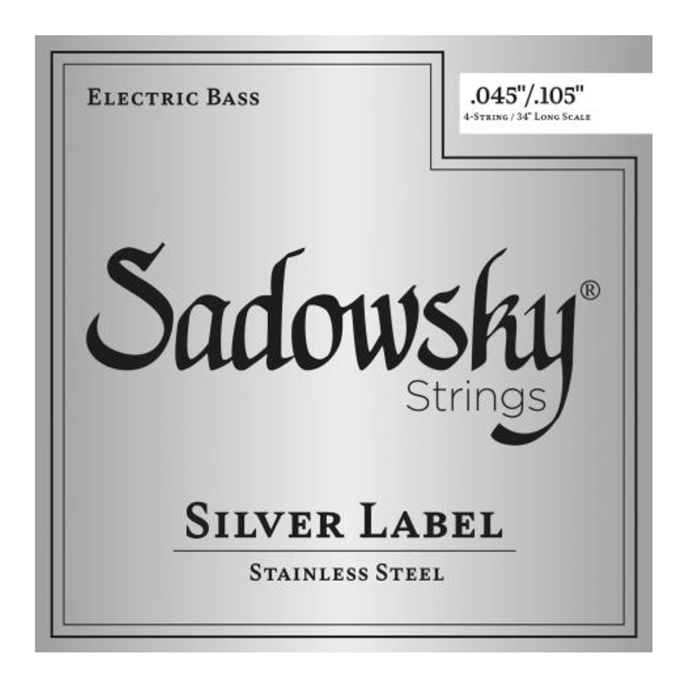 Sadowsky <br>SBCS 45 Stainless Steel / Long Scale (34") 4-String, .045-.105