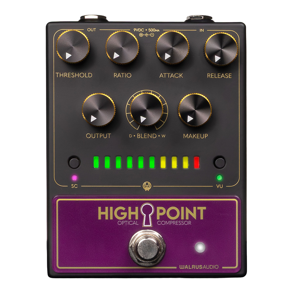 WALRUS AUDIO <br>Highpoint Analog Optical Compressor [WAL-HIPOINT #BK]
