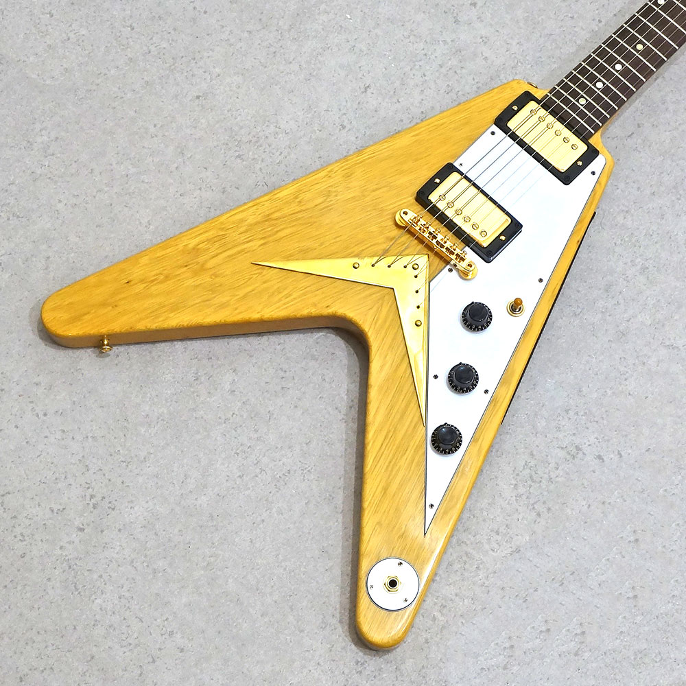 Gibson Custom Shop <br>1958 Korina Flying V Reissue White Pickguard