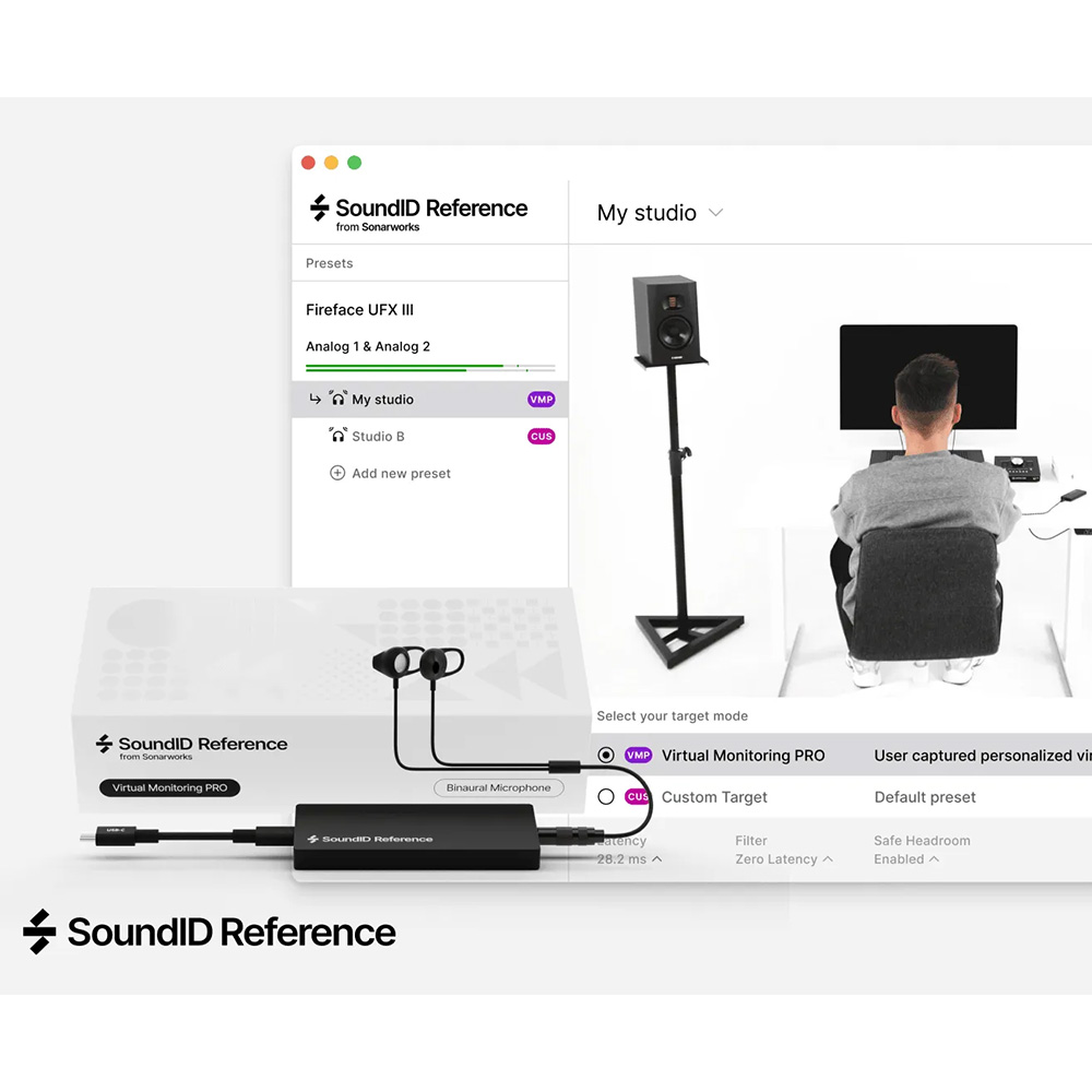 Sonarworks <br>SoundID Reference Virtual Monitoring PRO with Binaural Measurement Microphone (EREF)