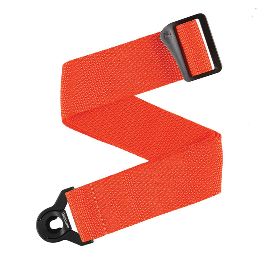 D'Addario <br>Auto Lock Polypro Guitar Strap - Orange [PWSAL404]
